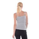 Medium Grey & White Zigzag Pattern Spaghetti Strap Top View2