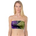 Purple Yellow Stone Abstract Bandeau Top View1