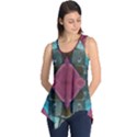 Pink Turquoise Stone Abstract Sleeveless Tunic View1