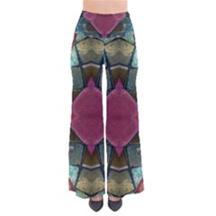 Pink Turquoise Stone Abstract Pants