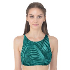 Tropical Hawaiian Print Tank Bikini Top