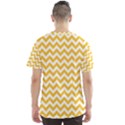 Sunny Yellow & White Zigzag Pattern Men s Sport Mesh Tee View2