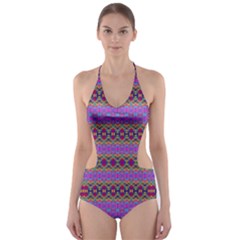 Dance Hall Cut-out One Piece Swimsuit