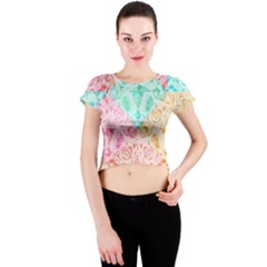 A Rose Is A Rose Crew Neck Crop Top