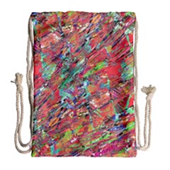 Expressive Abstract Grunge Drawstring Bag (large) by dflcprints