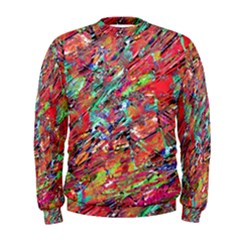 Expressive Abstract Grunge Men s Sweatshirt by dflcprintsclothing