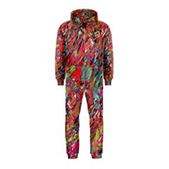 Expressive Abstract Grunge Hooded Jumpsuit (kids)