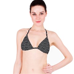 Modern Zebra Pattern Bikini Top by dflcprintsclothing