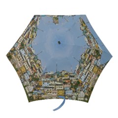 Cerro Santa Ana Guayaquil Ecuador Mini Folding Umbrellas by dflcprints