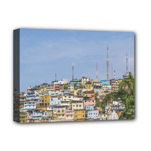 Cerro Santa Ana Guayaquil Ecuador Deluxe Canvas 16  X 12   by dflcprints