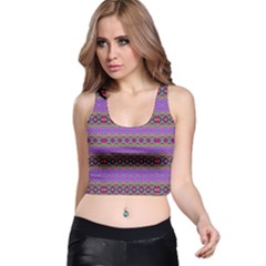 Saturn Sun Racer Back Crop Top