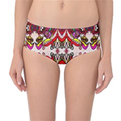 Birds Mid-waist Bikini Bottoms