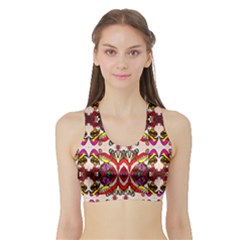 Birds Women s Sports Bra With Border