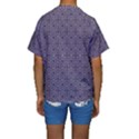 Stylized Floral Check Kid s Short Sleeve Swimwear View2