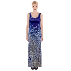 Crystalline Branches Maxi Thigh Split Dress