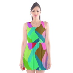 Retro Shapes                                   Scoop Neck Skater Dress