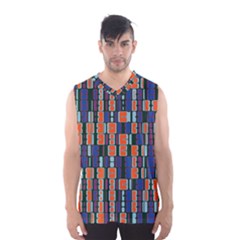 4 Colors Shapes                                    Men s Basketball Tank Top