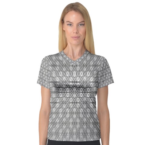 Look Inside Women s V-neck Sport Mesh Tee by MRTACPANS