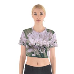 White Flower Cotton Crop Top