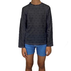 Black Perfect Stitch Kid s Long Sleeve Swimwear