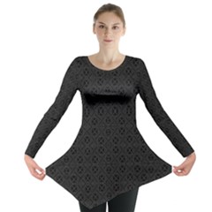 Black Perfect Stitch Long Sleeve Tunic 