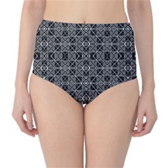 Number Art High-waist Bikini Bottoms