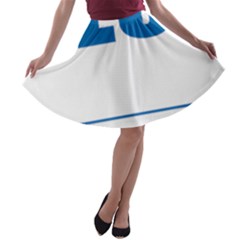 Blue Lives Matter 9 A-line Skater Skirt