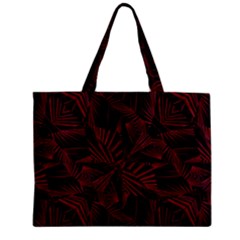 Sharp Tribal Pattern Zipper Mini Tote Bag