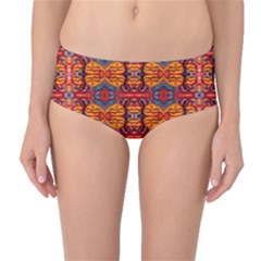 Hamburger Beach Mid-waist Bikini Bottoms