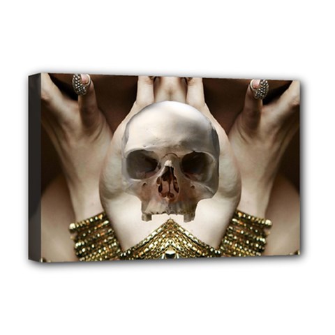 Skull Magic Deluxe Canvas 18  X 12   by icarusismartdesigns