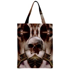 Skull Magic Zipper Classic Tote Bag by icarusismartdesigns