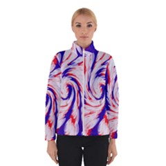 Groovy Red White Blue Swirl Winterwear by BrightVibesDesign