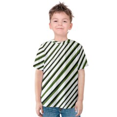 Diagonal Stripes Kid s Cotton Tee