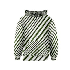 Diagonal Stripes Kids  Zipper Hoodie by dflcprintsclothing