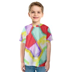 Watercolors Shapes                                         Kid s Sport Mesh Tee