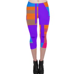 Misc Colorful Shapes                                           Capri Leggings by LalyLauraFLM