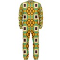 Flowers and squares pattern                                            OnePiece Jumpsuit (Men) View1