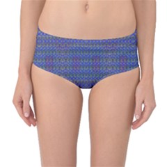 Cross Over Mid-waist Bikini Bottoms