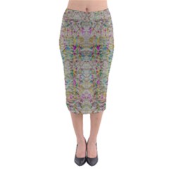 Colors For Peace And Lace In Rainbows In Decorative Style Midi Pencil Skirt