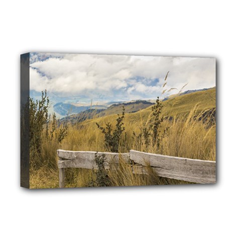 Trekking Road At Andes Range In Quito Ecuador  Deluxe Canvas 18  X 12   by dflcprints