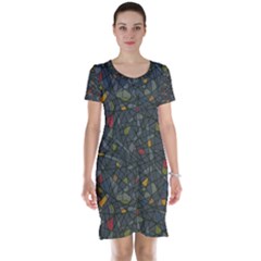 Abstract Reg Short Sleeve Nightdress