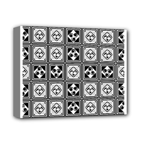 Black And White Deluxe Canvas 14  X 11  by FunkyPatterns