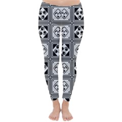 Black And White Winter Leggings 