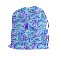 Blue And Purple Glowing Drawstring Pouches (xxl)