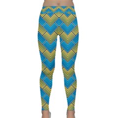 Blue And Yellow Yoga Leggings