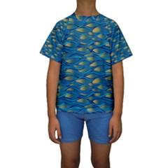 Blue Waves Kid s Short Sleeve Swimwear