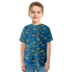 Blue Waves Kid s Sport Mesh Tee