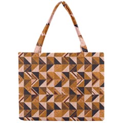 Brown Tiles Mini Tote Bag