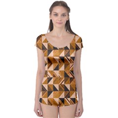 Brown Tiles Boyleg Leotard (ladies)