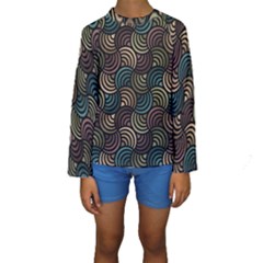 Glowing Abstract Kid s Long Sleeve Swimwear by FunkyPatterns